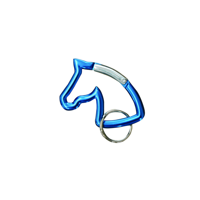 Aluminium-Karabiner-Schlüsselanhänger, Pferdekopf