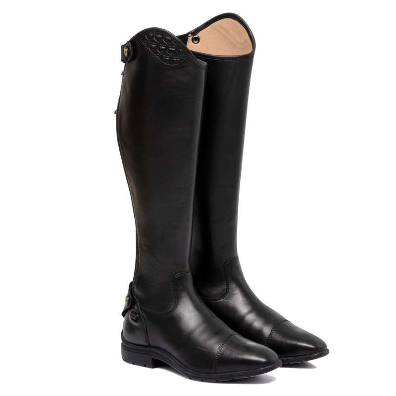 Ace-Stiefel aus Leder mit Multilogo-Einsatz