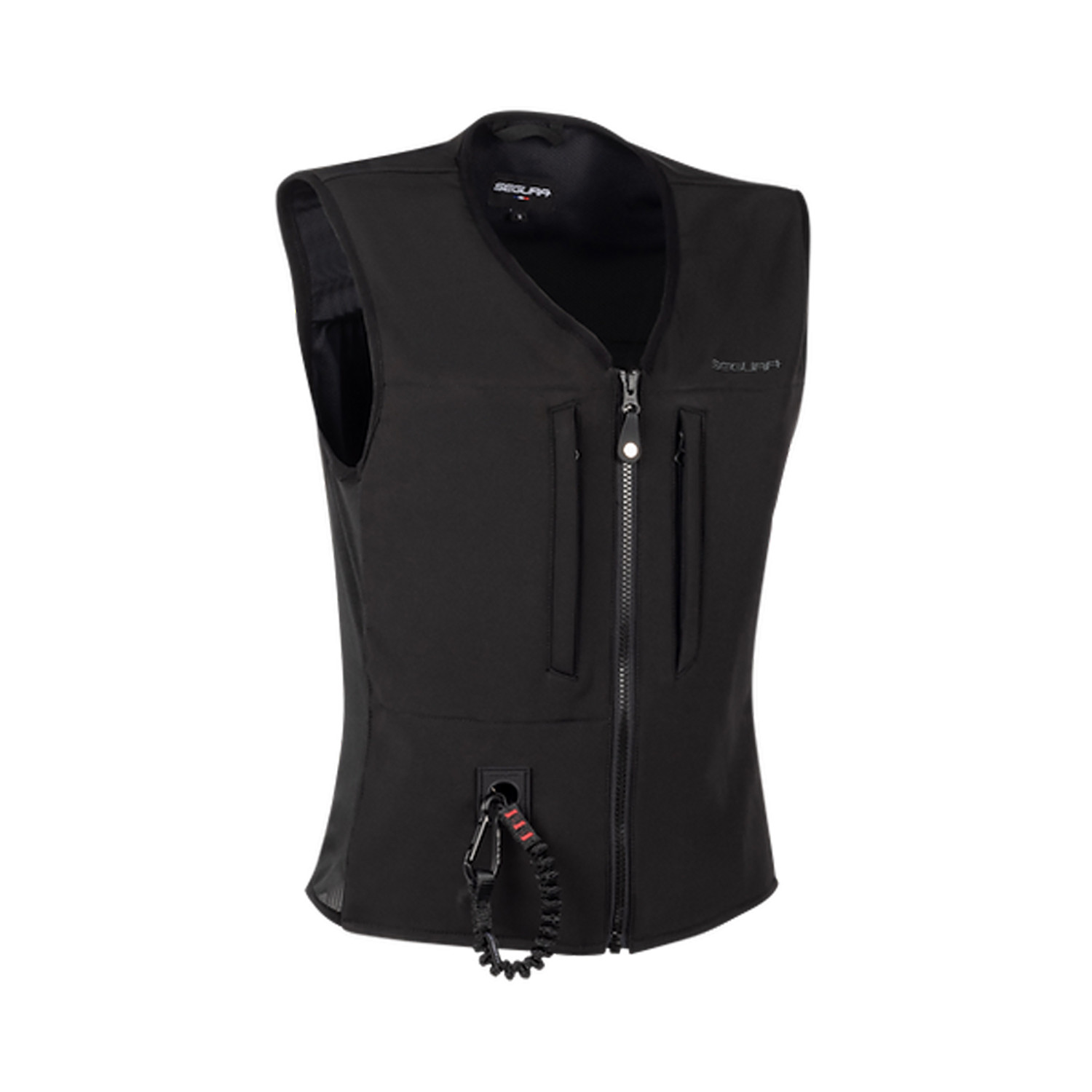Airbag-Weste aus Softshell-Material