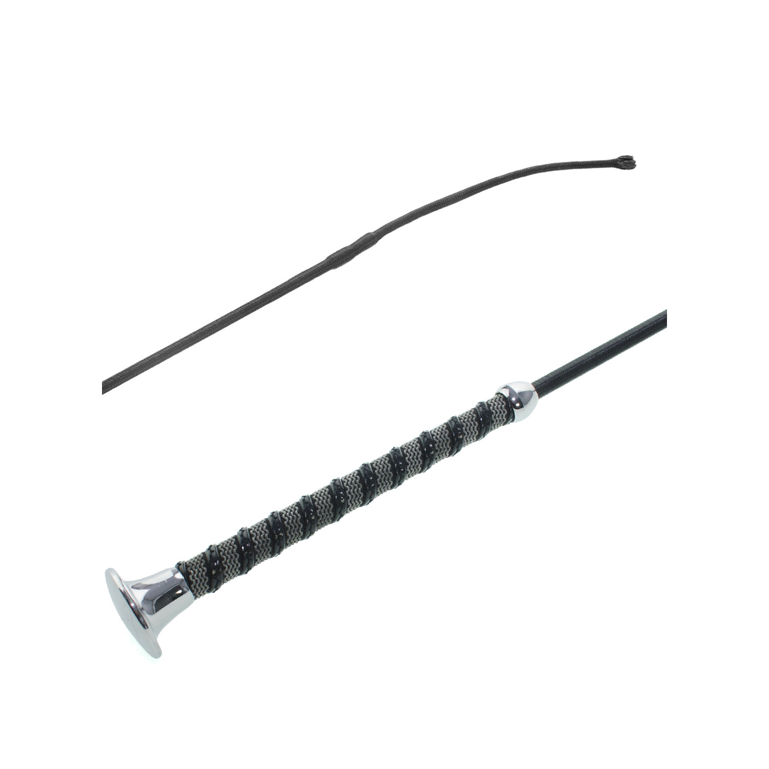 Dressurgerte mit zweifarbigem Ledergriff