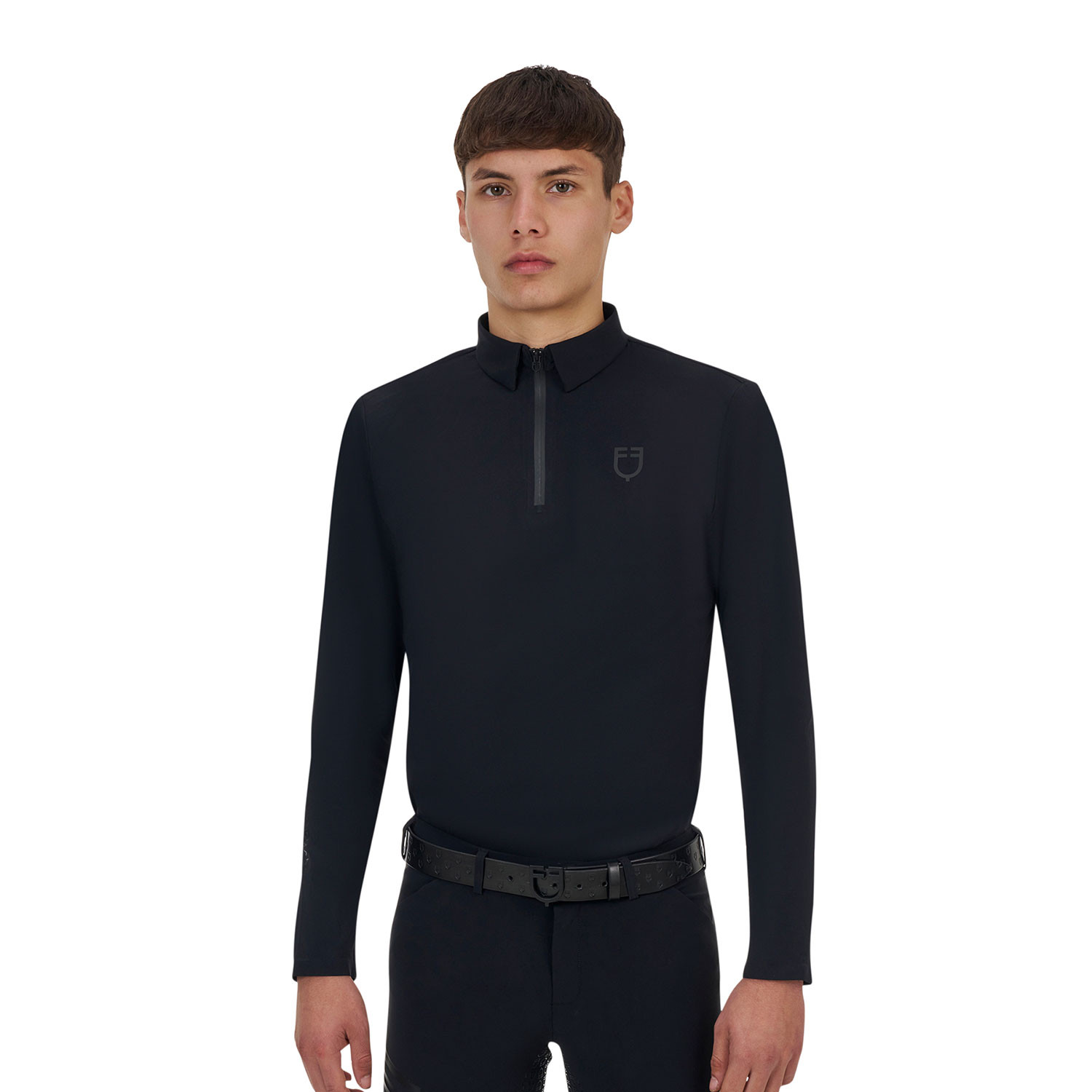 Slim Fit Herren Trainingspolo langärmlig