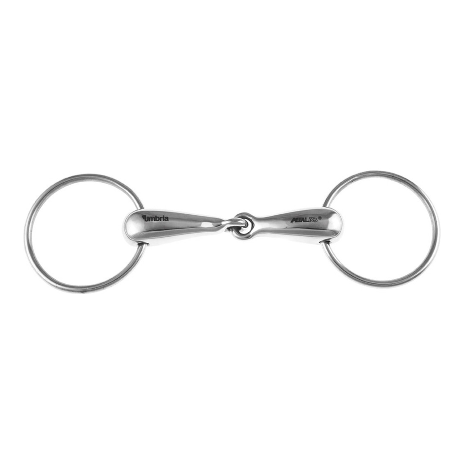 Edelstahl-Ringtrense mit hohlem Mundstück