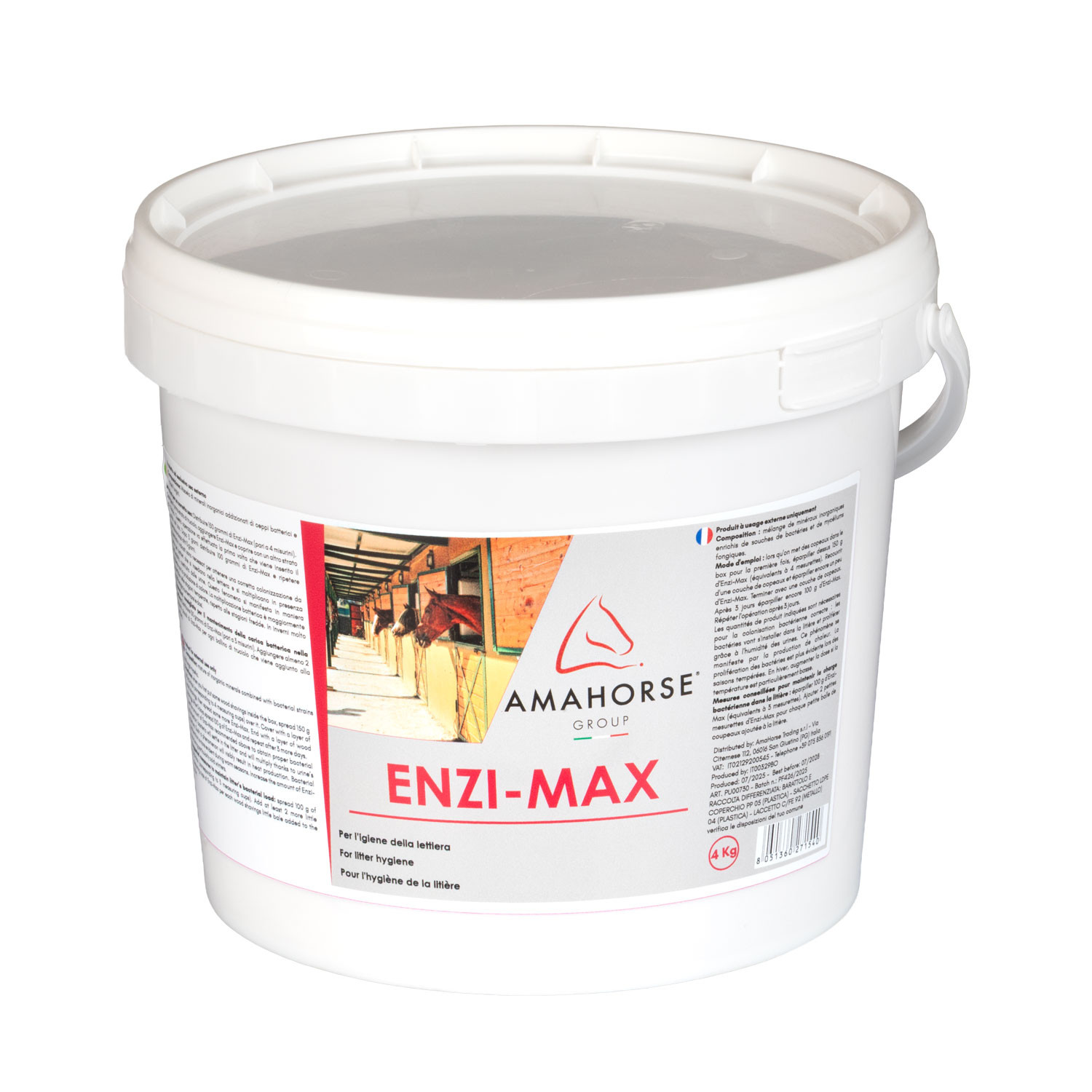 Enzi-Max 4 kg – Stallhygiene-Zusatz zur Reduzierung von Bakterien und Ammoniak
