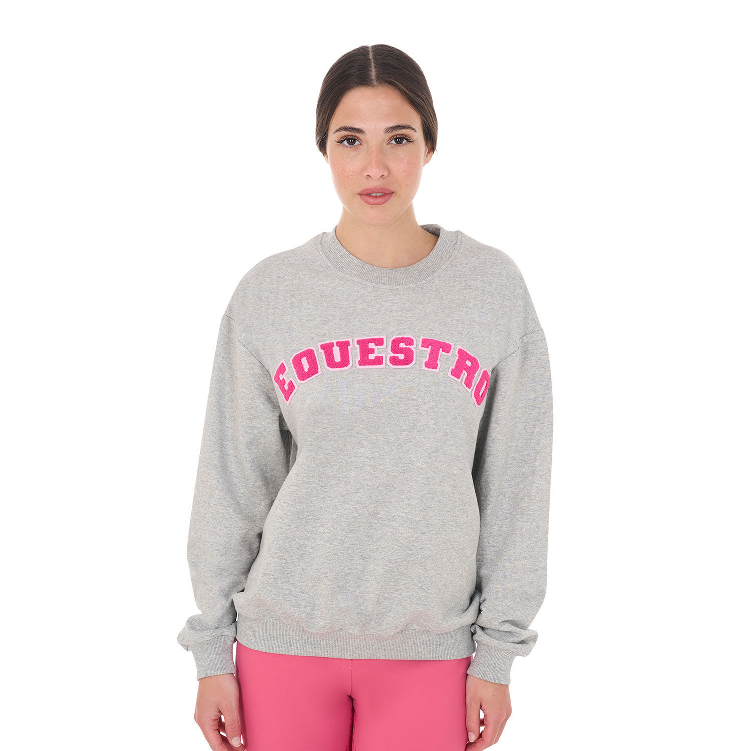 Damen-Crewneck-Sweatshirt aus gebürsteter Baumwolle