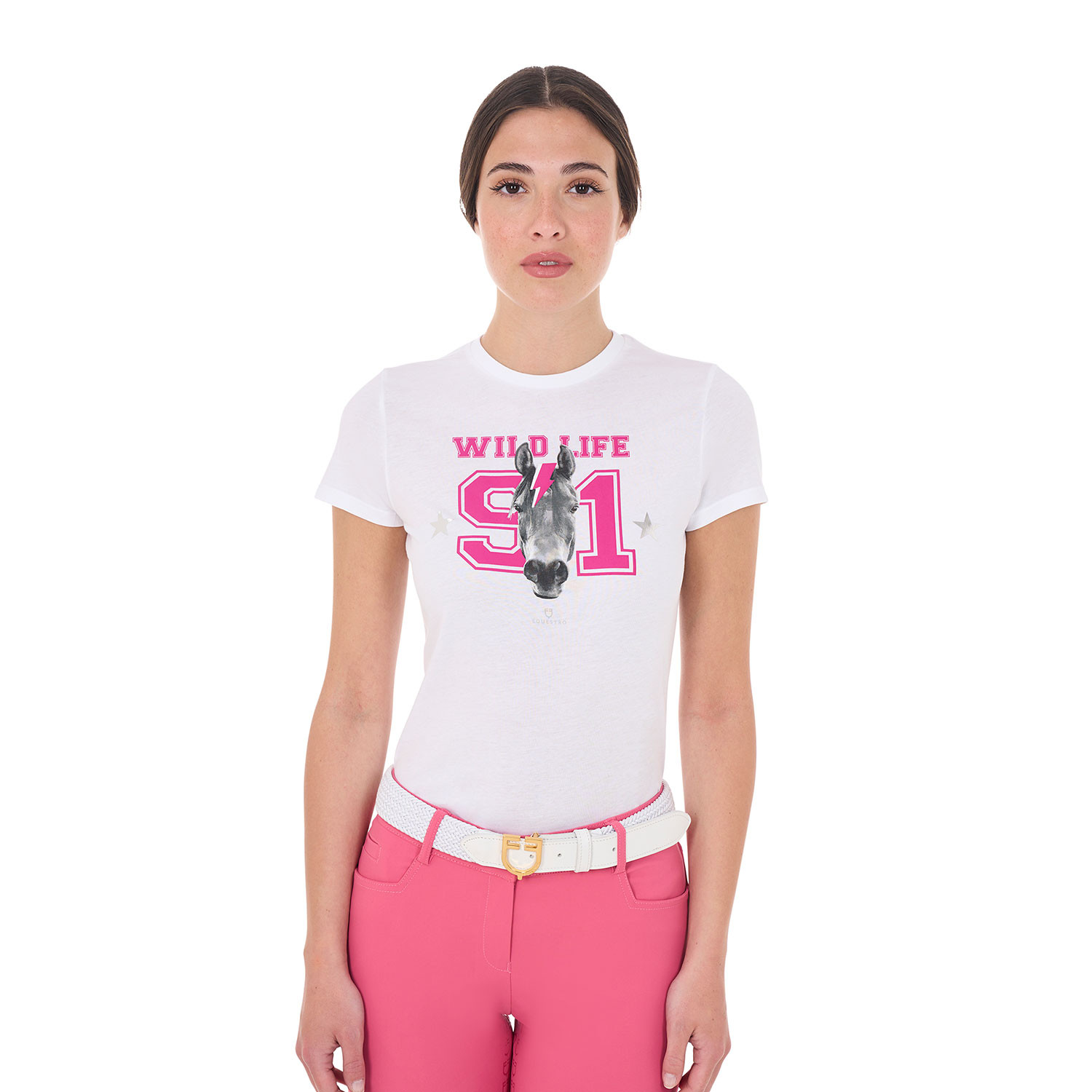 Damen Wild Life Baumwoll-T-Shirt mit Print