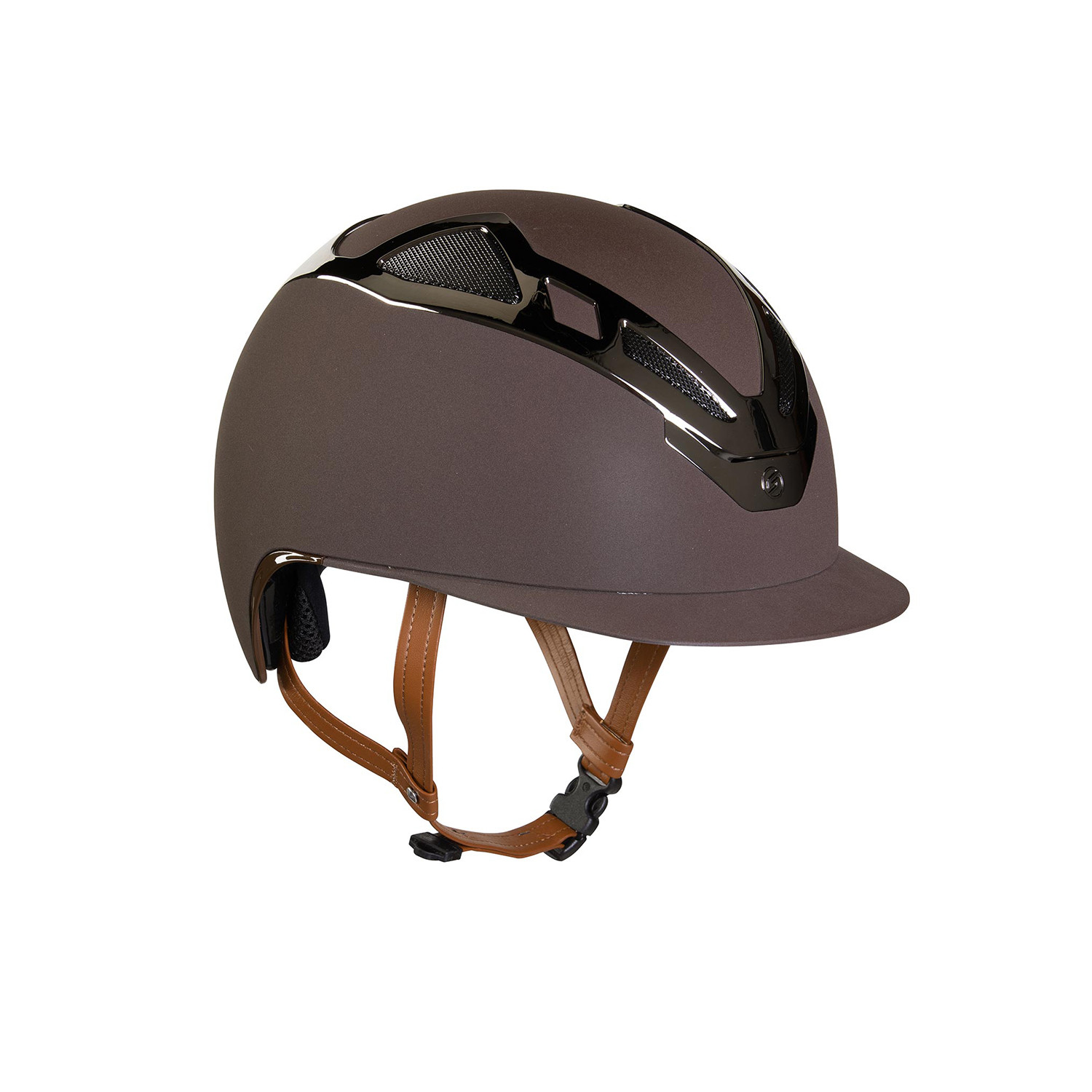 Apex Chrome Helm braun matt
