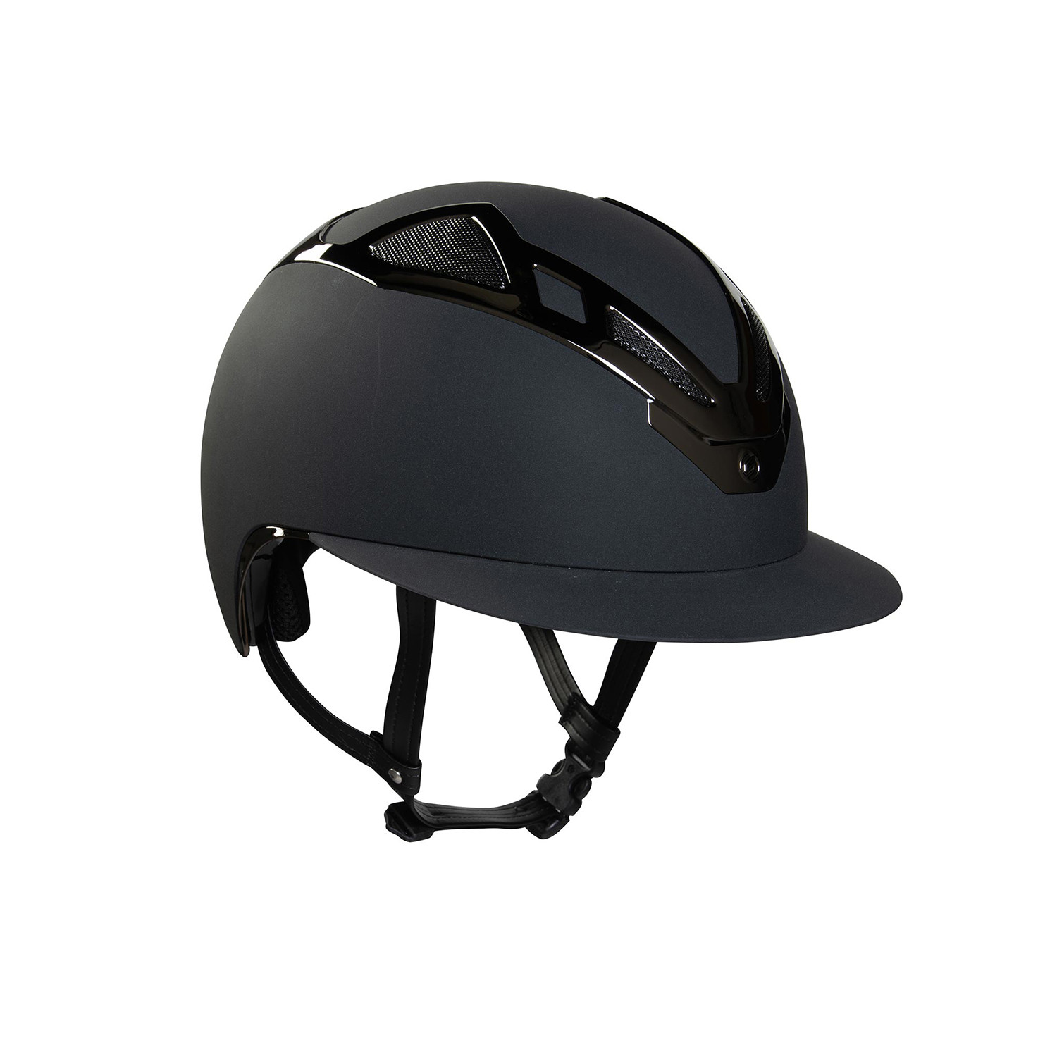 Apex Chrome Lady Helm schwarz matt mit ultraleichter Verbundharzschale
